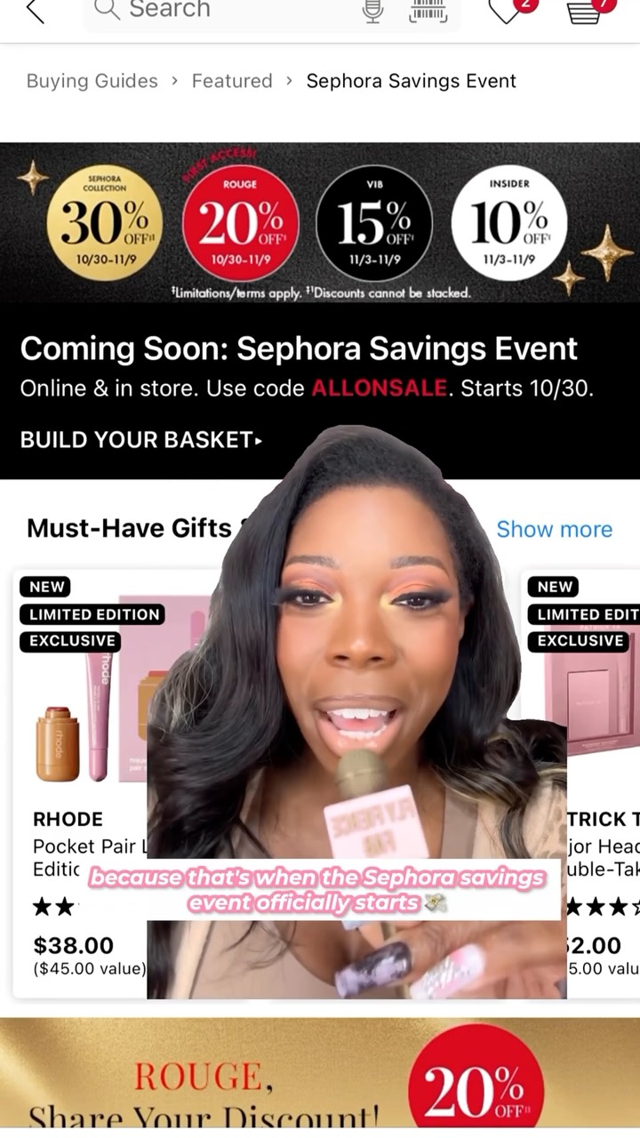 The @sephora 2026 fall sale starts tomorrow! 🛍️💄✨
here are my top recommendations to check out during the Sephora sale, if you wanna level up your make up! 

Use code: ALLONSALE to save when you shop 🛍️.

Comment SHOP below to receive a DM with the link to this post on my LTK ⬇ https://liketk.it/6r6Ez

—
#flyfiercefab #sephorasale #blackgirlmakeup sephoramusthaves sephora sale 2026, sephora sale, sephora sale rouge